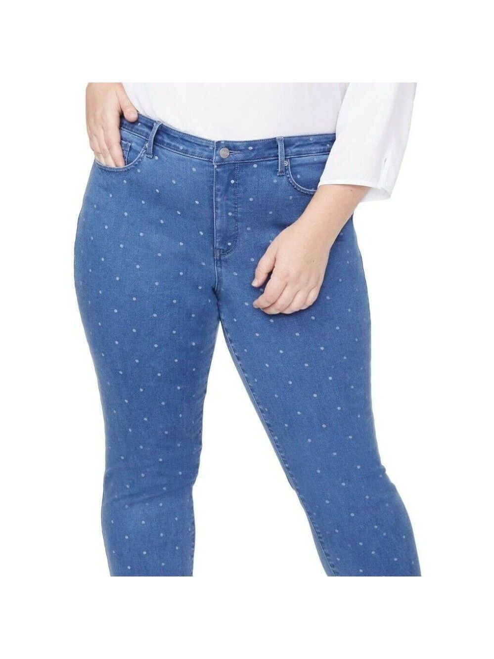 Curves 360 by NYDJ Slim Straight Ankle Jeans - Picture 2 of 4